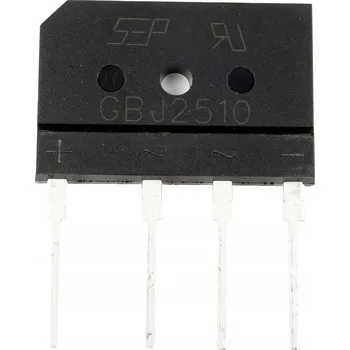 Elektroweb Jednofázový usměrňovací můstek GBJ2510 THT 25A