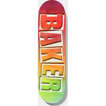 Skateboard Baker JF Watercolor (red/orange/green) 8.0