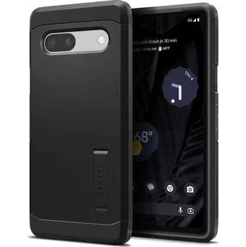 Pouzdro na mobilní telefon Kryt na mobil Spigen Tough Armor Black Google Pixel 7a