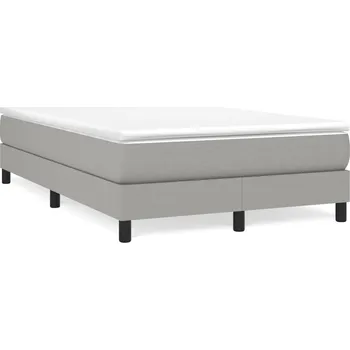 Ložnice vidaXL Box spring postel s matrací 120x190 cm textil [3269660] Barva: světle šedá