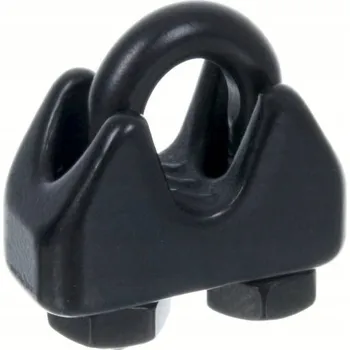 Lano Svorka lanová třmenová nerezová 3 mm A4-AISI 316 / PVD povlak černý