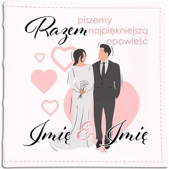 ALBUM ŚLUBNY Kožený Personalizovaný Svatba Píšeme nejkrásnější příběh