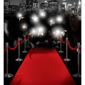 Červený koberec 460x60 cm