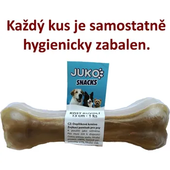 Pamlsek pro psa Kost buvolí JUKO Snacks 15 cm (1 ks)