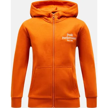 Dívčí mikina MIKINA PEAK PERFORMANCE JR ORIGINAL ZIP HOOD GOLD FLAME