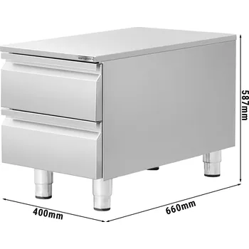 Kuchyňská skříňka G.Gastro Zásuvková skříňka - 400x660mm - 2 zásuvky