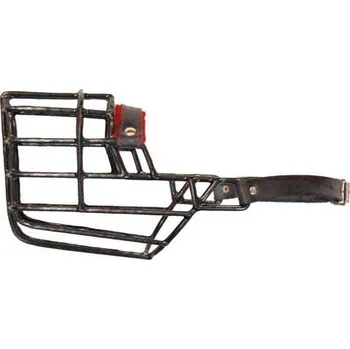 Náhubek pro psa Náhubek černý/kov kolie, belgický ovčák, baset - pes