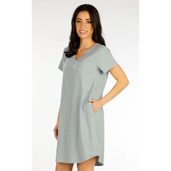 Dámské šaty Litex Dámské šaty s kapsami 5F089 světle mentolová L