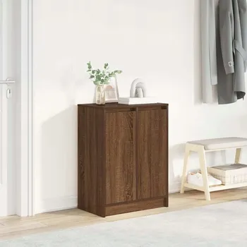 Botník Botník Hnědý Dub 57x34x76 cm Lepené dřevo