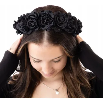 Čelenka Little Angel čelenka do vlasů věneček černá