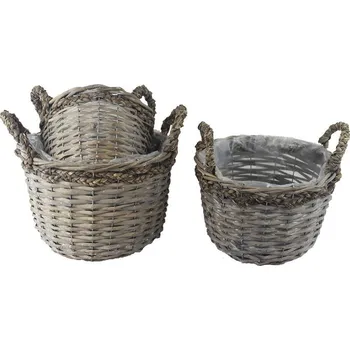 Obal na květináč Obal k osázení s plastem, 3 ks P2255