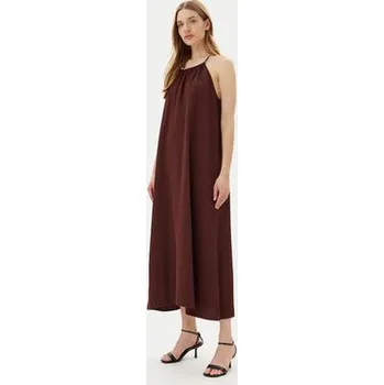 Dámské šaty ViCOLO Letní šaty Abito TD0757 Hnědá Regular Fit S