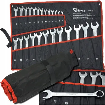 Klíč Očkoploché Klíče 25ks Leštěné 6-32mm SILNÉ