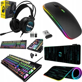 Podložka pod myš HERNÍ SADA RGB KLÁVESNICE A MYŠ