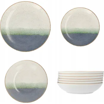 Talíř LUBIANA Jídelní Servis Sada talířů pro 6 osob, 18 dílů