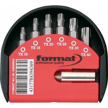 Bit FORMAT 64800014 Mini sada 6 bitů 25mm TORX TX + magnetický držák