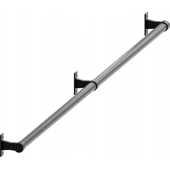 Madlo do koupelny Madlo Artest kovové černé matné 148 cm průměr 25 mm k přišroubování