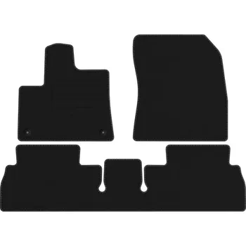 autokoberec Koberce Edecor velurové 3 ks