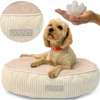 Pelíšek pro psa Pelíšek pelíšek DOTTY - pro jorkšíra - měkký kulatý potah pro psa