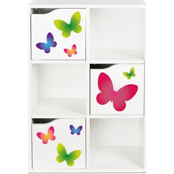 Knihovna Regál Leomark 59,5 x 29 x 89,5 cm bílý