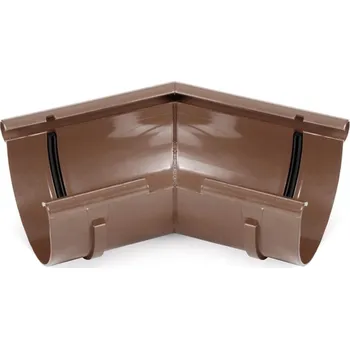 okap BRYZA PVC vnitřní nast. roh 120° –145° 75 mm hnědá (RAL 8017)