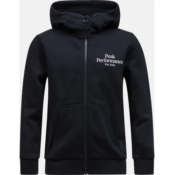 Dívčí mikina MIKINA PEAK PERFORMANCE JR ORIGINAL ZIP HOOD BLACK