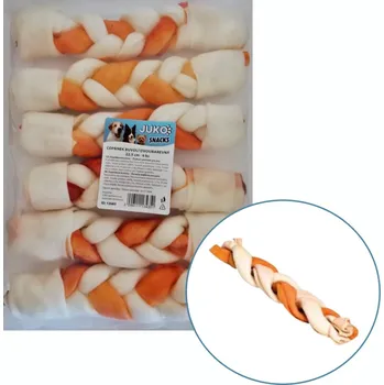 Pamlsek pro psa Copánek buvolí dvoubarevný JUKO Snacks 22,5 cm (6 ks)