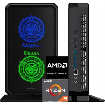 Stolní počítač Mini počítač PC RYZEN 9 7945HX, RX 7600M XT – BEZ DDR5\SSD M.2