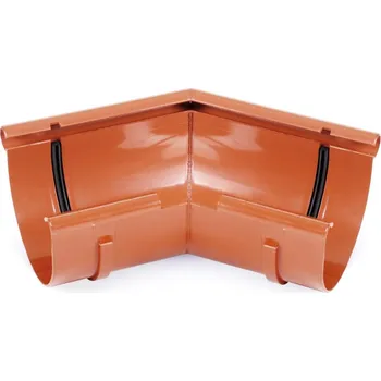okap BRYZA PVC vnější roh na míru 125 mm cihlově červená (RAL 8004)