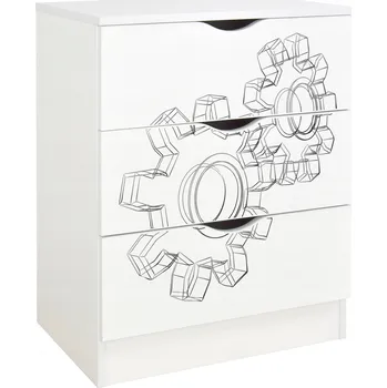 Komoda Komoda Leomark 60 x 42 x 78 cm bílá