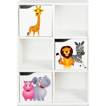 Knihovna Regál Leomark 59,5 x 29 x 89,5 cm bílý