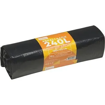 Pytle na odpadky Pacovis Pytle na odpadky LDPE 240L černé 40my, 10ks