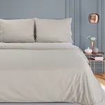 BAVLNĚNÉ POVLEČENÍ REINA27 160X200 CM, 2KS 70X80 CM BÉŽOVÉ