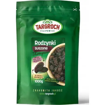 Sušená potravina Rozinky sušené velké jumbo rozinky Thompson bez konzervantů Targroch 1 kg