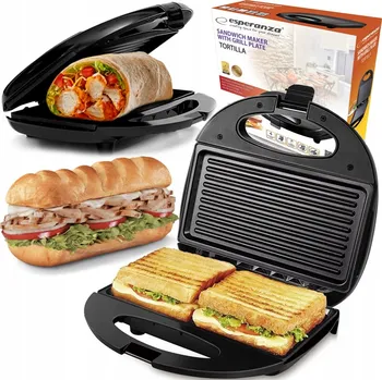 Obraz Sendvičovač Niktrade 197859521 černý 1000 W