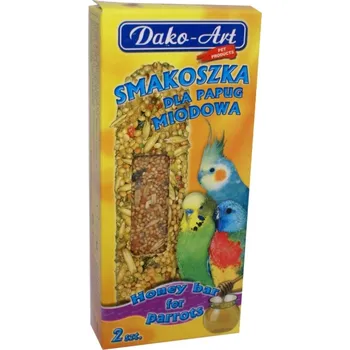 Krmivo pro ptáka Tyčinka malý papoušek s medem Dako (2 ks)