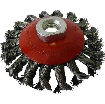 Kartáč drátěný miska 100 mm M14 copánkový FESTA