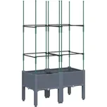 Zahradní truhlík s treláží 367952 80 cm