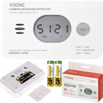 Detektor CO DETEKTOR OXIDU UHELNATÉHO / DETEKTOR OXIDU UHELNATÉHO S TEPLOMĚREM A VLHKOMĚREM - ŽIVOTNOST 10 LET