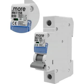 Jistič Jistič 6kA 1P B 50A IP20 na DIN lištu Ecolight