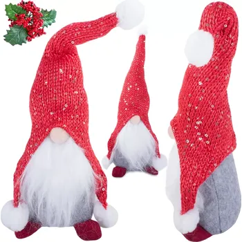 Vánoční dekorace Verk 26023 Vánoční dekorace Skřítek 30 cm, červený
