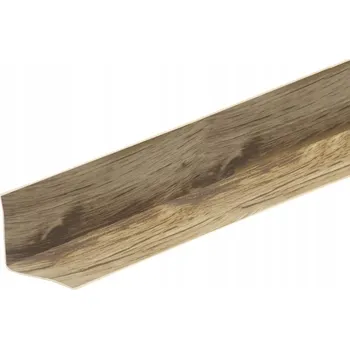 Podlahová lišta Lišta Cezar PVC 24 x 28 délka 500 cm dub