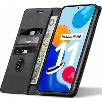 Pouzdro na mobilní telefon Flipové pouzdro Koanni pro Xiaomi 12S, Redmi Note 11, Redmi Note 11S černé