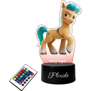 Lampička LAMPKA na SKLE UV My Little Pony Hitch Trailblazer LED + DÁLKOVÝ OVLADAČ 16 BAREV