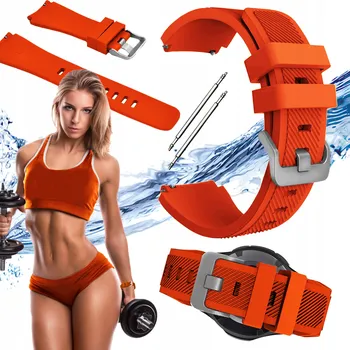 Řemínek na hodinky Oranžový řemínek ChronSmarta 20 mm pro Xiaomi