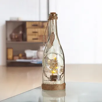 Vánoční dekorace Gilde LED dekorace Vzkaz v láhvi - Hnědý domek 494565