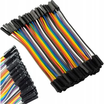 IP kamera Propojovací vodiče do kontaktního pole MSalamon 10 cm, 40 ks, samice-samice