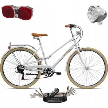 Městské kolo Městské kolo CHRISSON Old City, rám 19 palců, kola 28", bílé