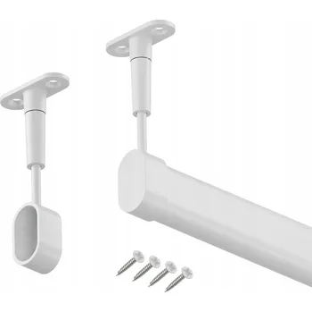 Věšák ŠATNÍ TYČ ZÁVĚSNÁ OVÁL BÍLÁ 148 cm HANGER