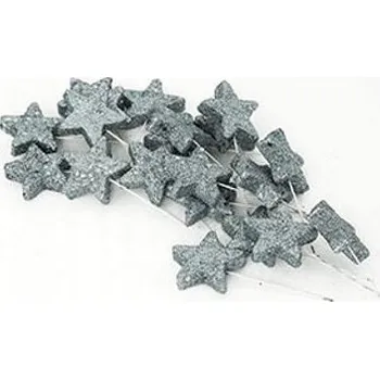 Vánoční dekorace Vánoční Koule ažurová Hvězda 20 cm 20 ks